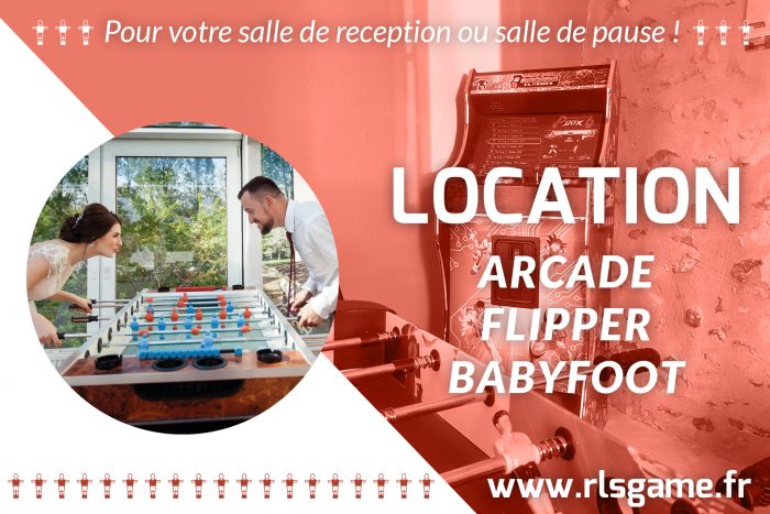 Location de jeux de café : baby-foot, flipper et borne d’arcade, en Maine-et-Loire